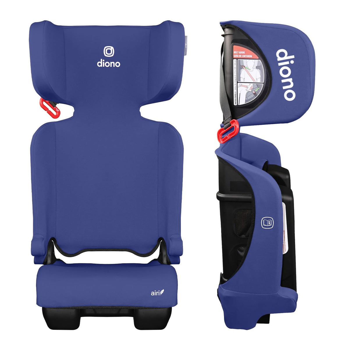 Foldable High Back Booster Seat, 40–100 lbs, Blue F552165