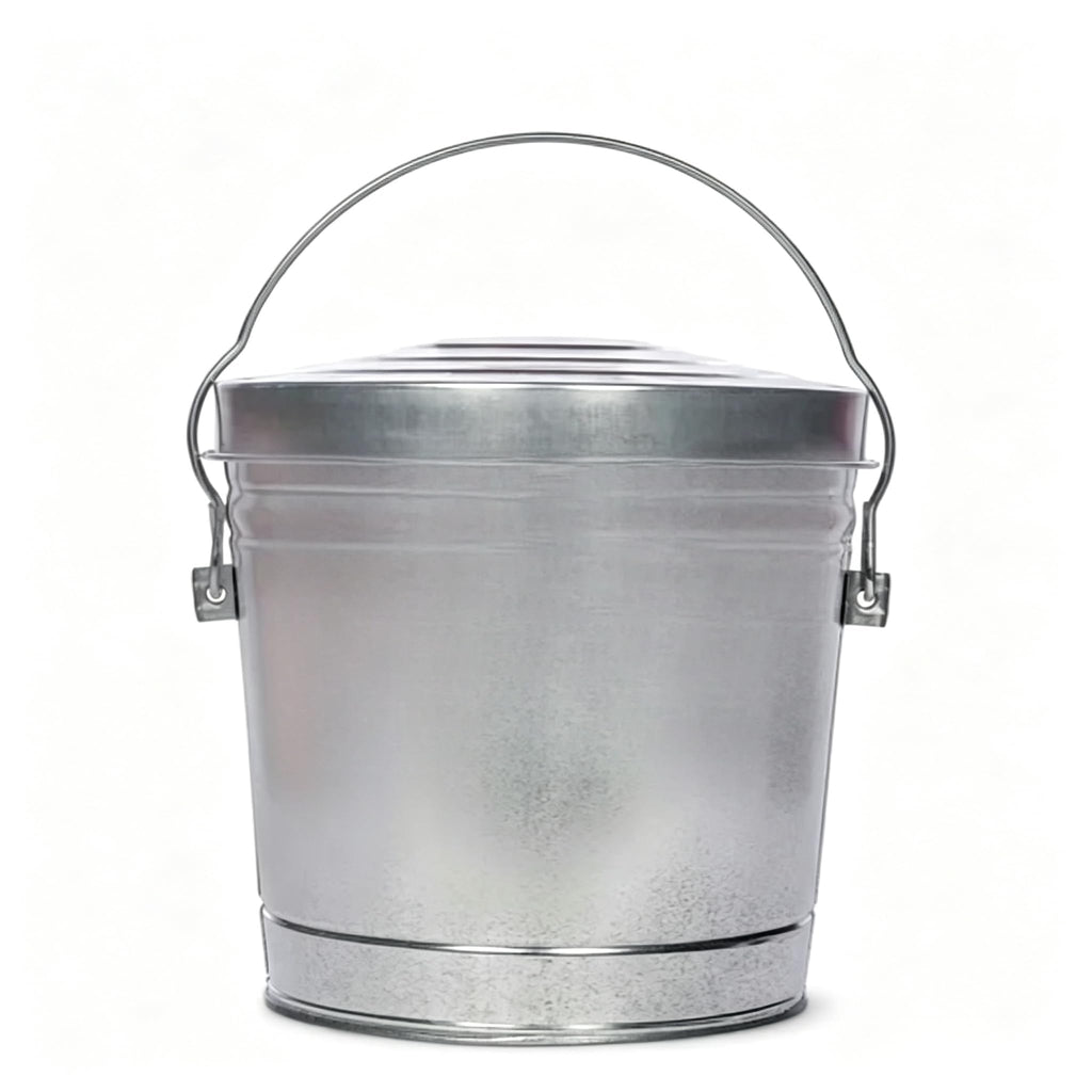 6 Gal Galvanized Steel Storage Can Locking Lid Z1414