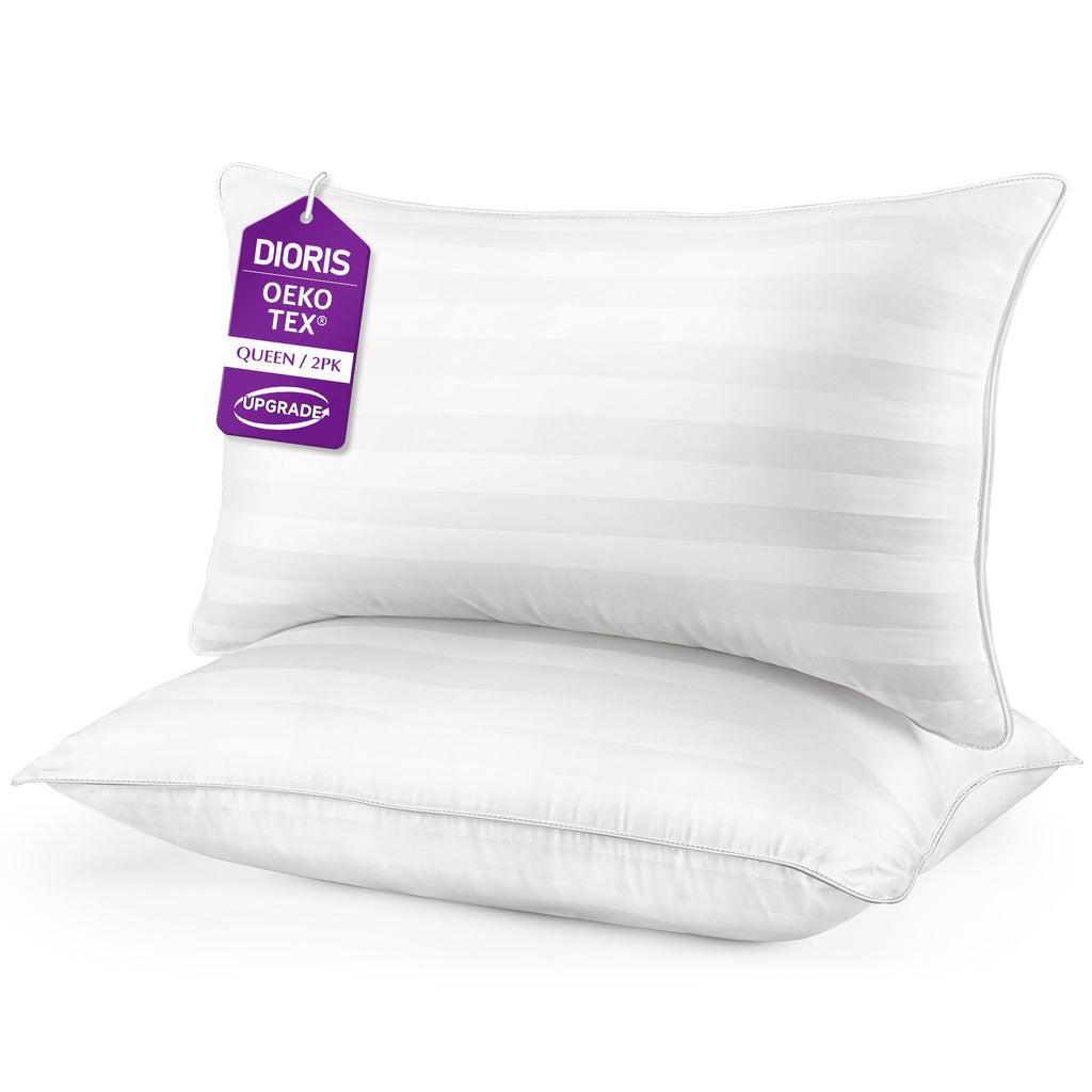 King Size Set of 2 Soft Sleeping Pillow T855895