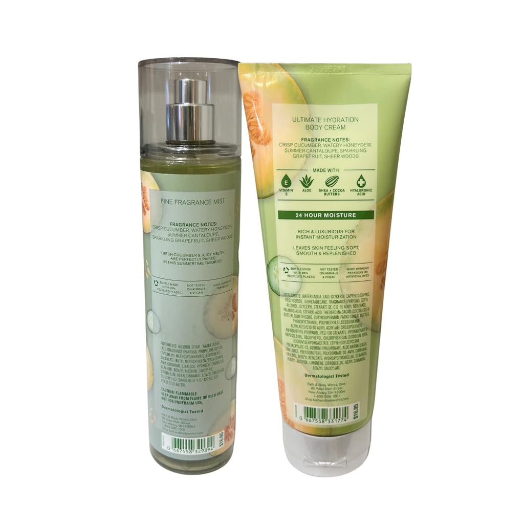 Cucumber Melon Fine Fragrance Mist and Body Cream K6772