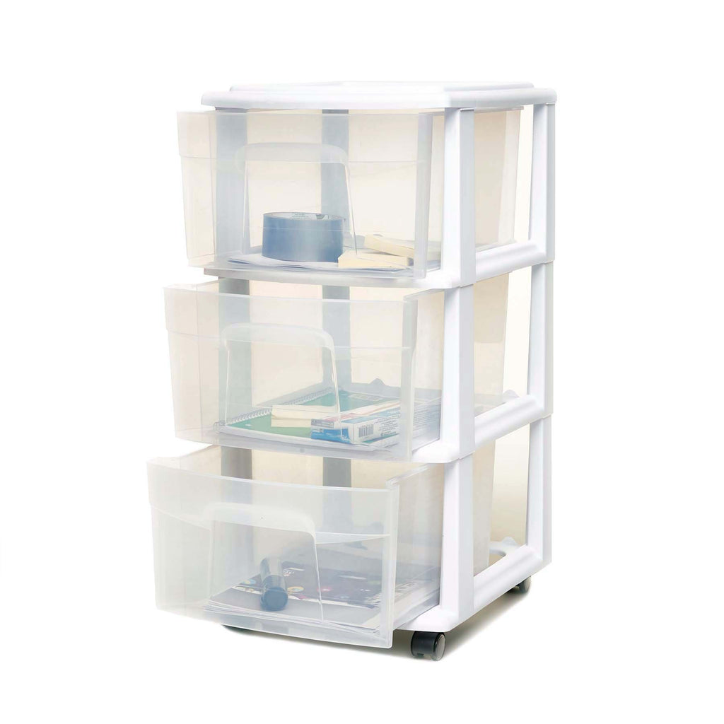 3-Drawer Cart White X660827