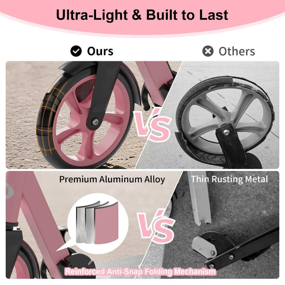 Lightweight Foldable Kick Scooter with Carry Strap G29443
