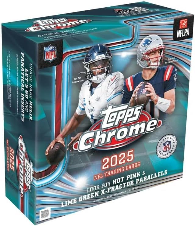 Chrome Football Mega Box 42 Cards D9298