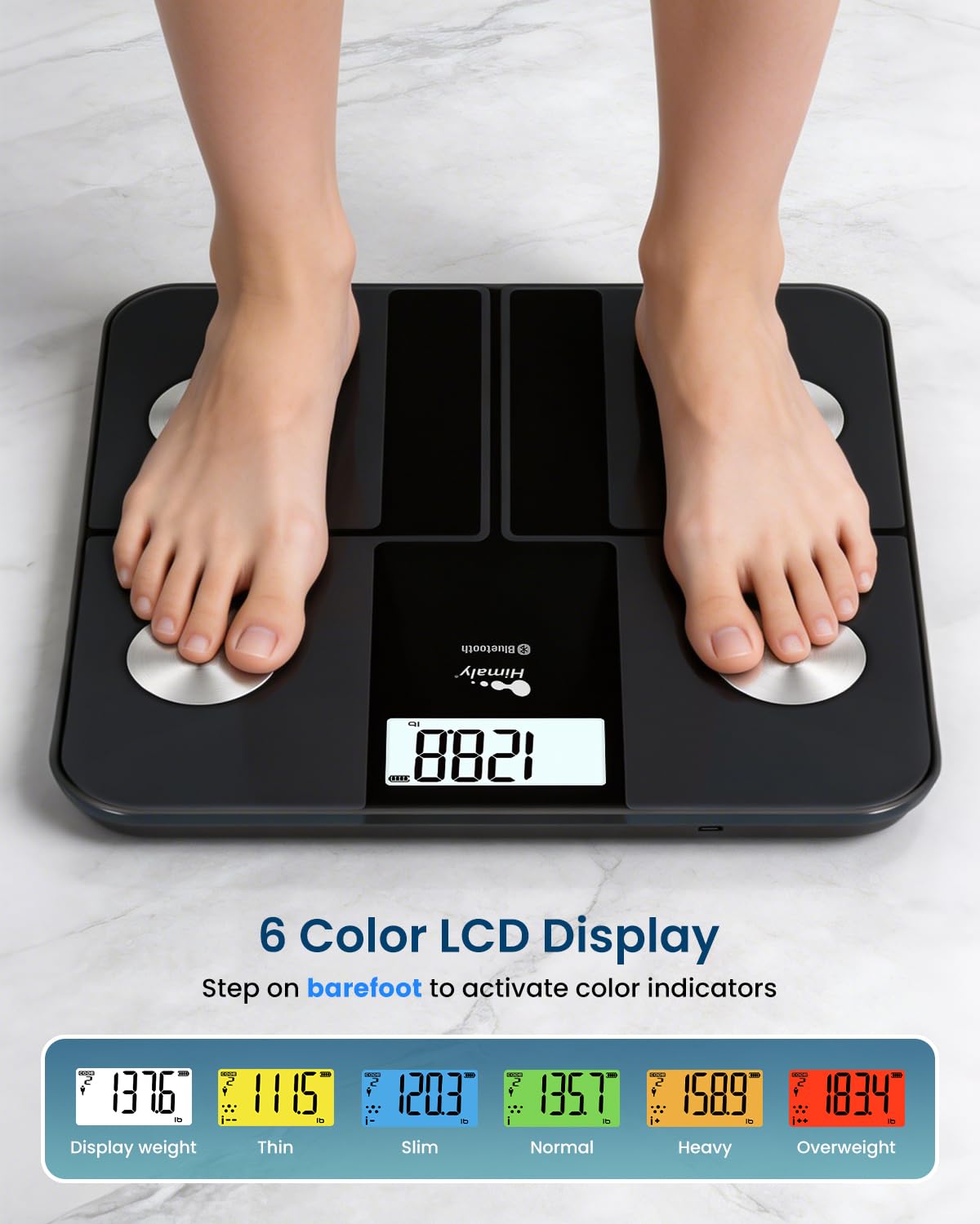 Rechargeable Digital Bathroom Scale W875