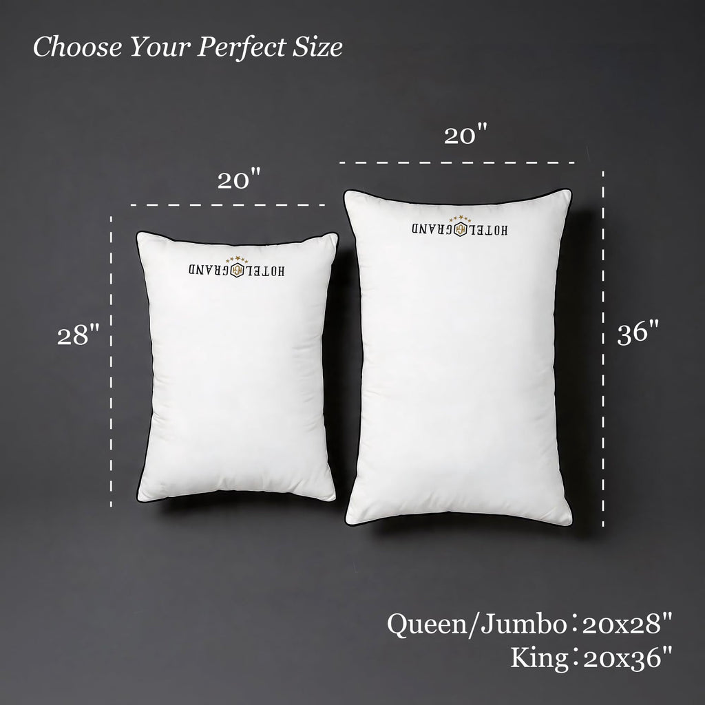 Queen Size Down Alternative Pillows Set of 2 V53624