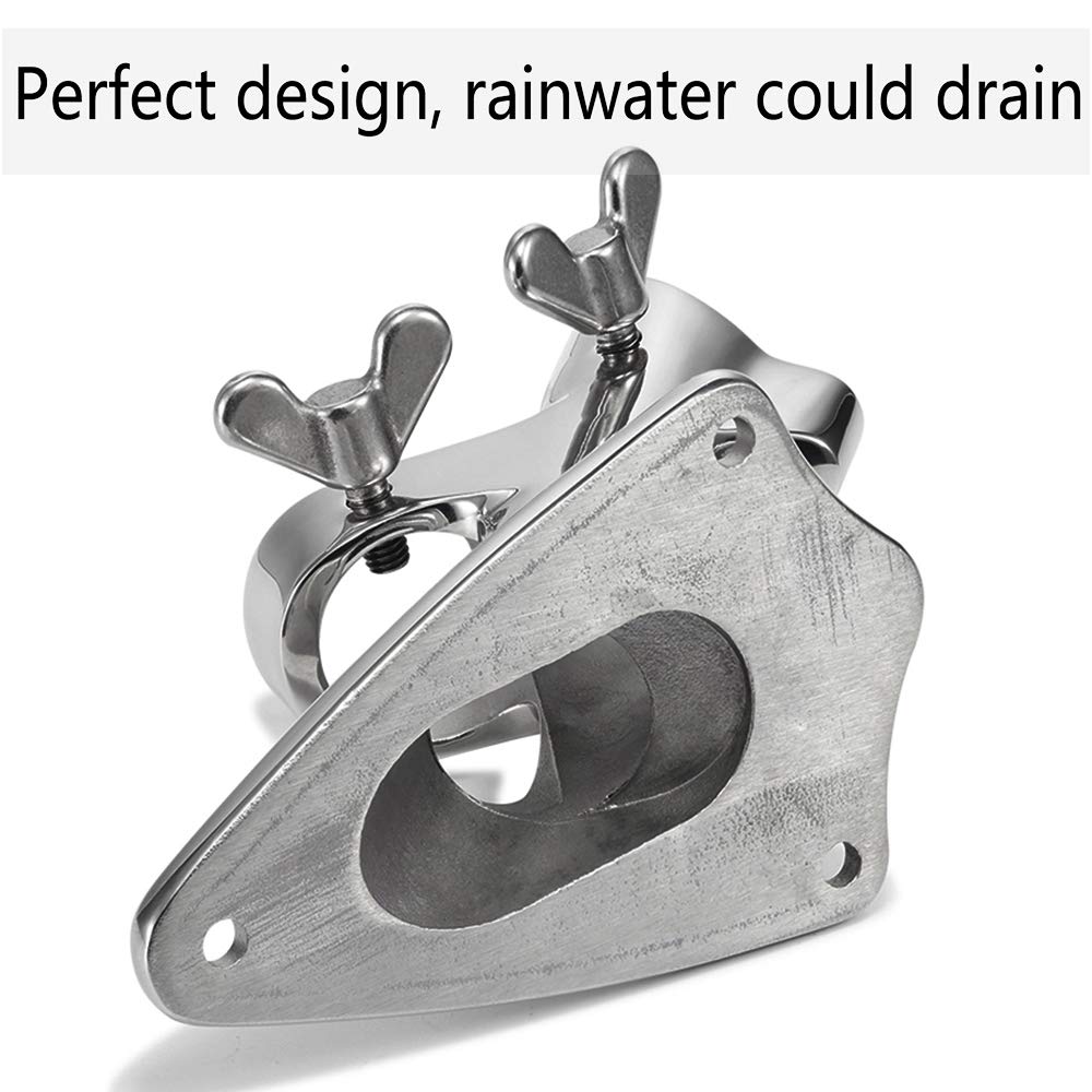 Flag Pole Bracket, 316 Marine Grade Stainless Steel N631594