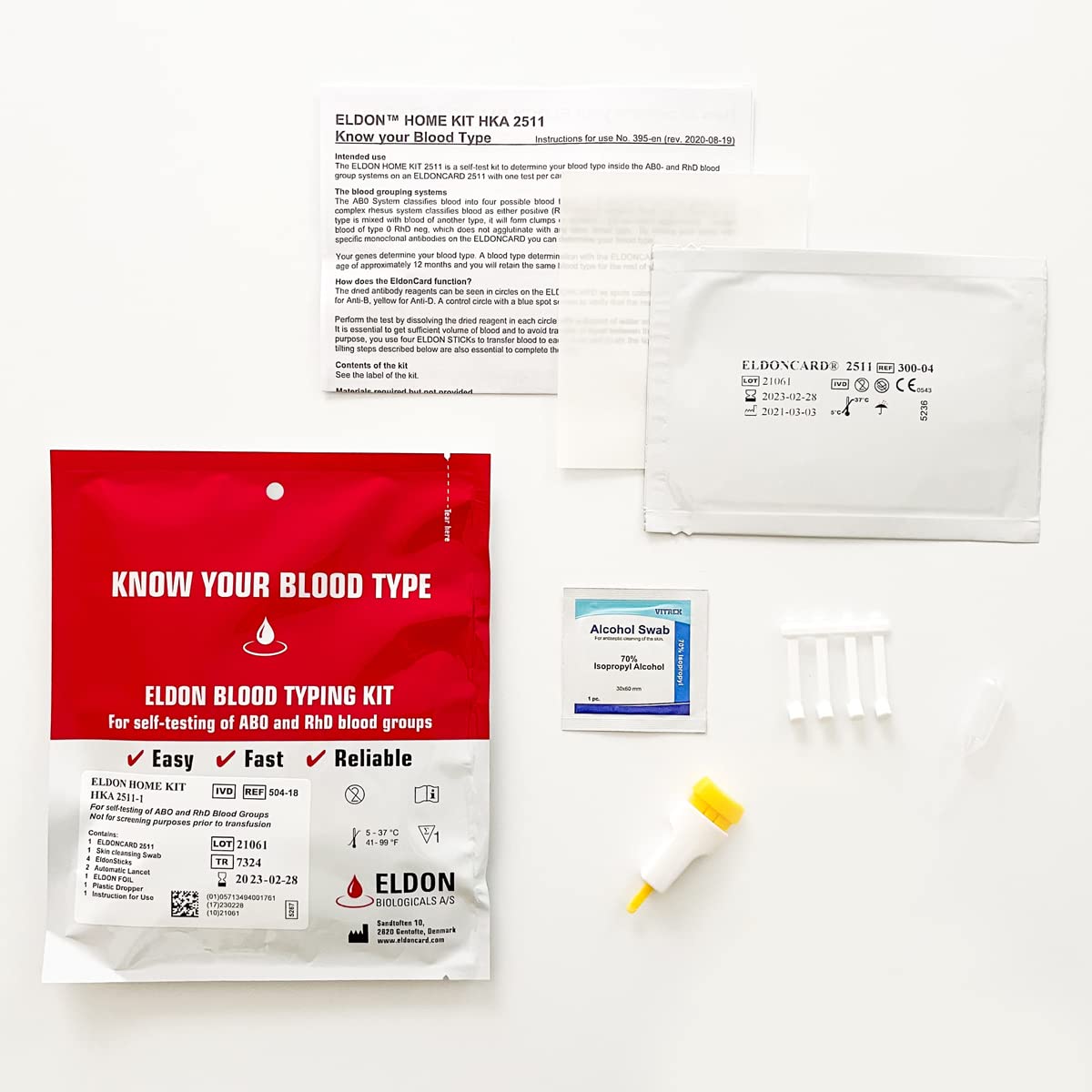 Home Blood Typing Kit 9 Kits S251500