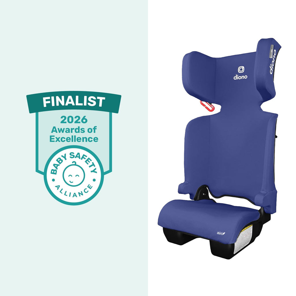 Foldable High Back Booster Seat, 40–100 lbs, Blue F552165
