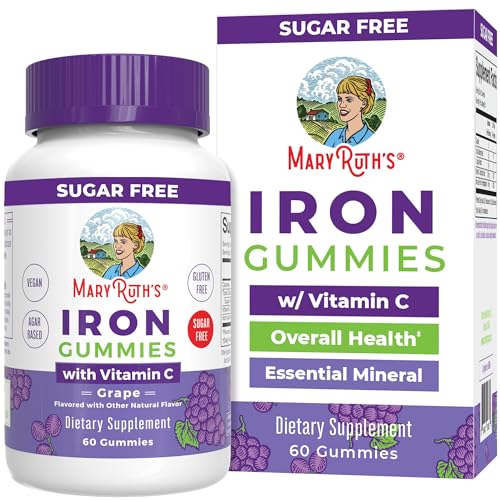Sugar Free Iron Gummies with Vitamin C, 60 Count W8561
