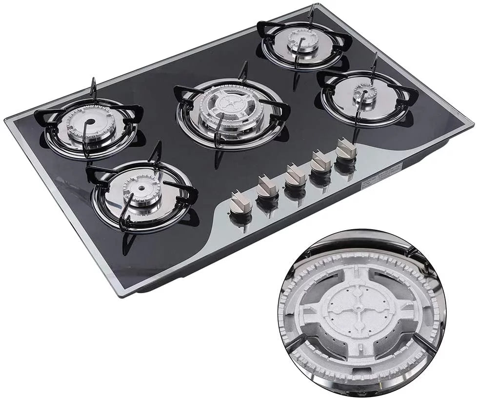 5 Burners Tempered Glass Gas Cooktop W31989