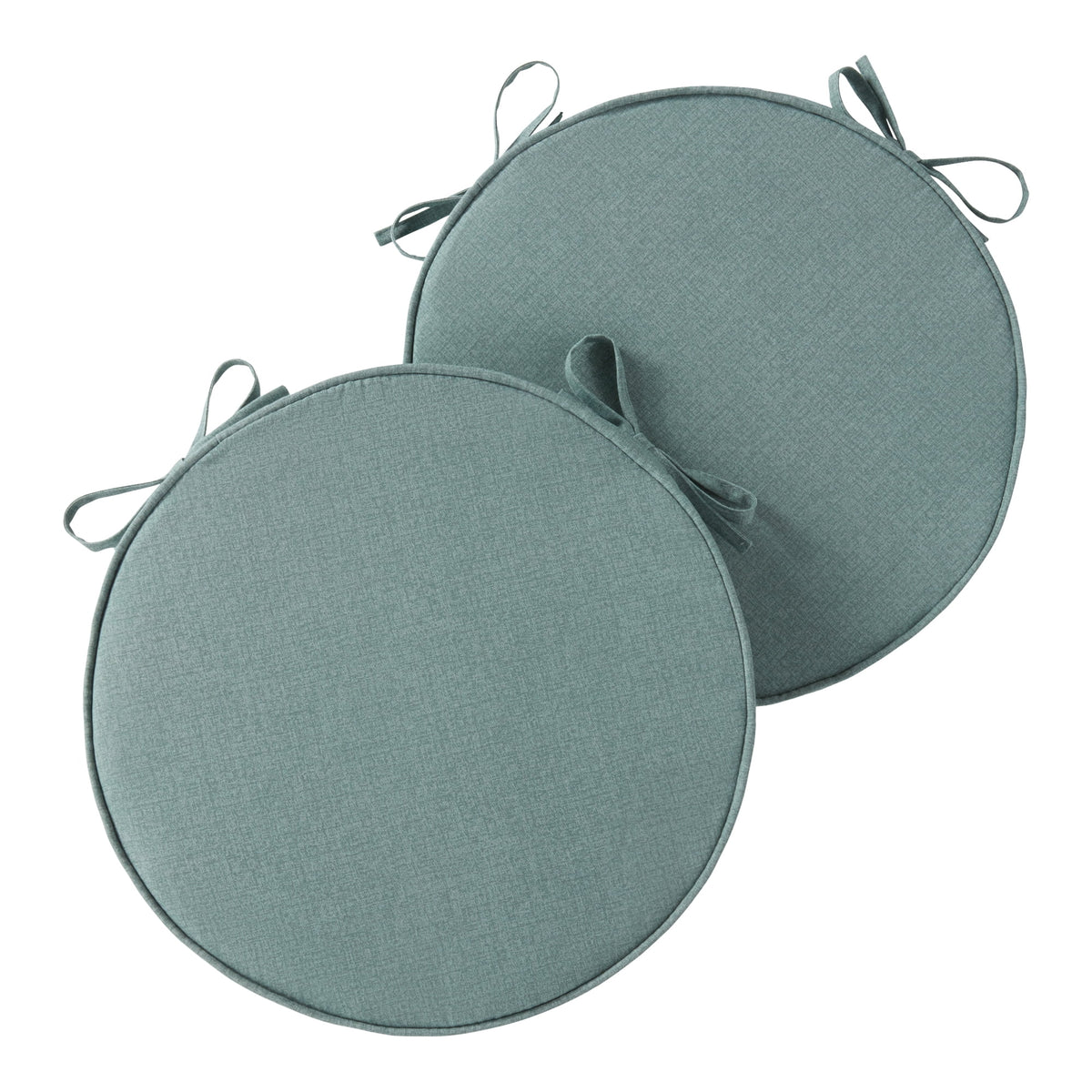 18" x 18" Seaglass Round Outdoor Chair Pad Set of 2 D560727