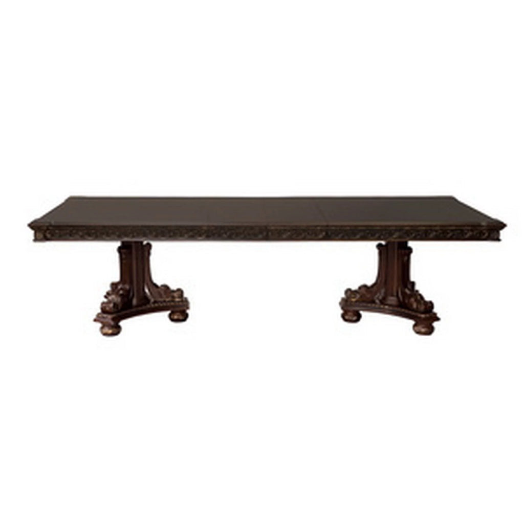 Brown Extendable Dining Table Y645