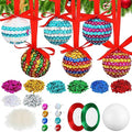 20 Sets Christmas Crafts Sequin Ornaments Kit M27748