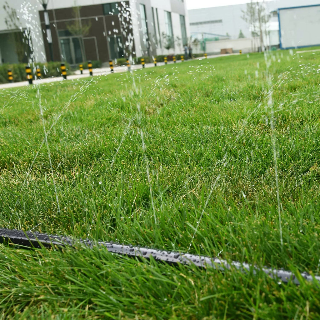 39 ft Black Outdoor Trampoline Water Sprinklers M323313