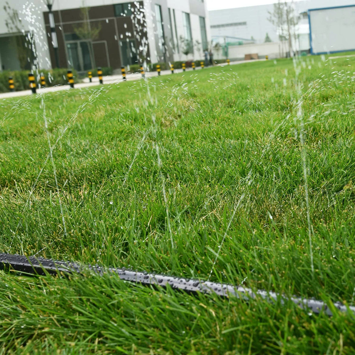 39 ft Black Outdoor Trampoline Water Sprinklers M323313