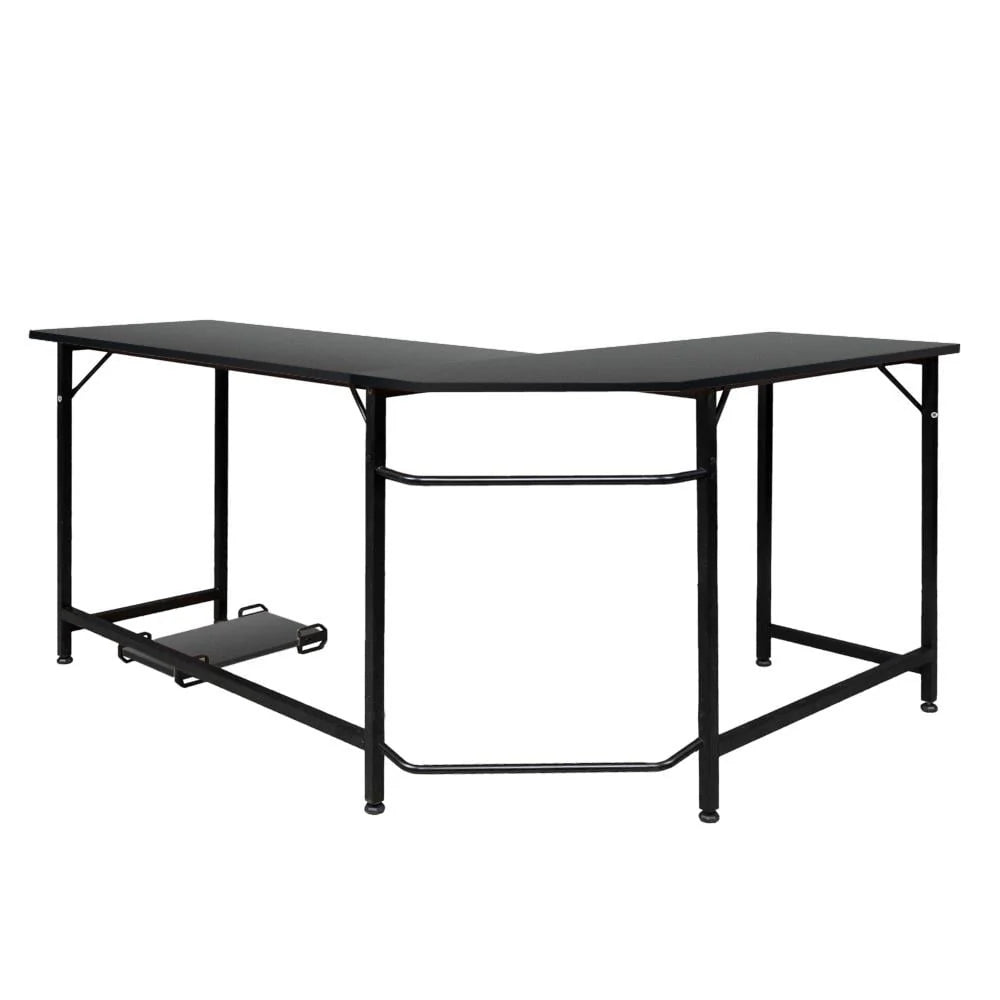 Black L-Shaped Computer Desk S804