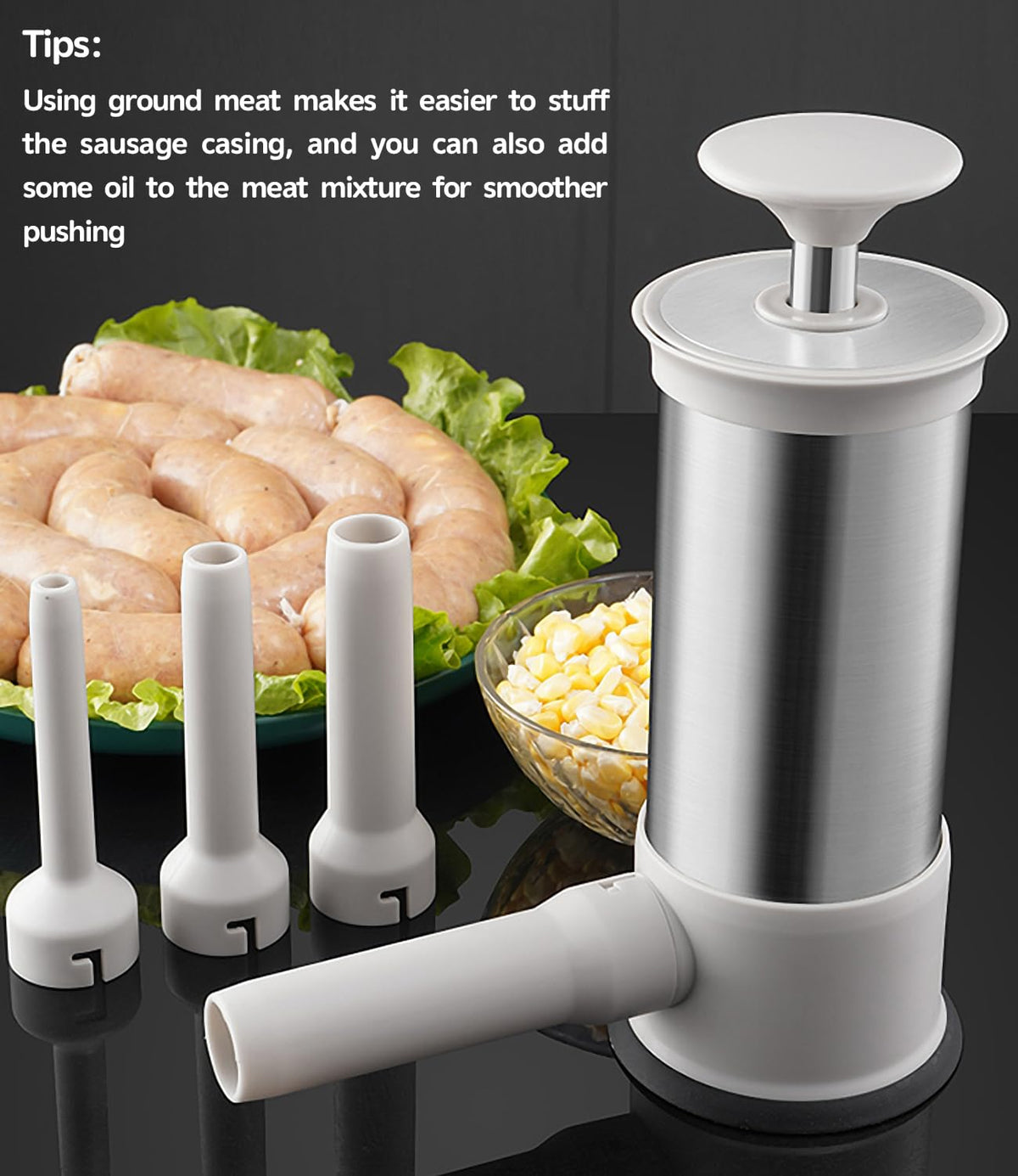 Vertical Stainless Steel Sausage Stuffer 2.2LBS F18862
