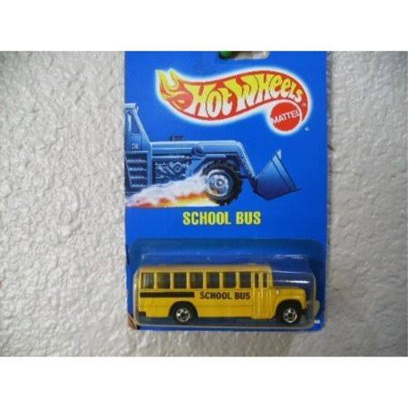 Hot Wheels School Bus #72 All Blue Card V64257