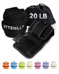 Adjustable Ankle Weights 1 Pair 5 10 15 18 20 Lbs T756855