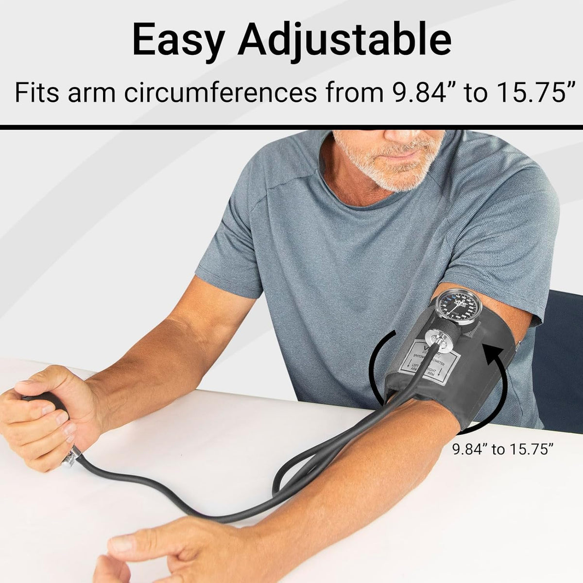 Manual Blood Pressure Cuff Aneroid Sphygmomanometer with Case P877