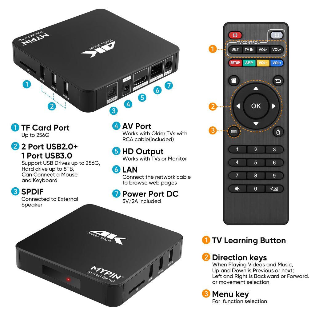 4K MP4 Media Player R6846