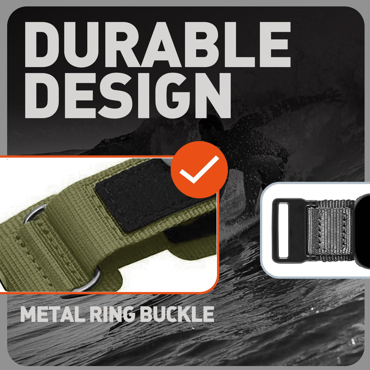 Nylon Sports Strap with Woven Design T751