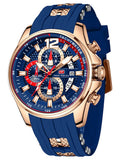 Men's Chronograph Waterproof Analog Quartz Watch P6401
