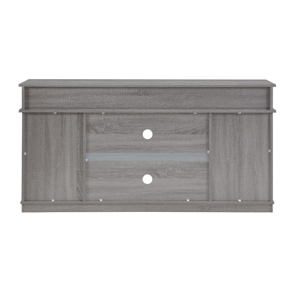 65" Grey TV Stand with Sliding Doors G9266