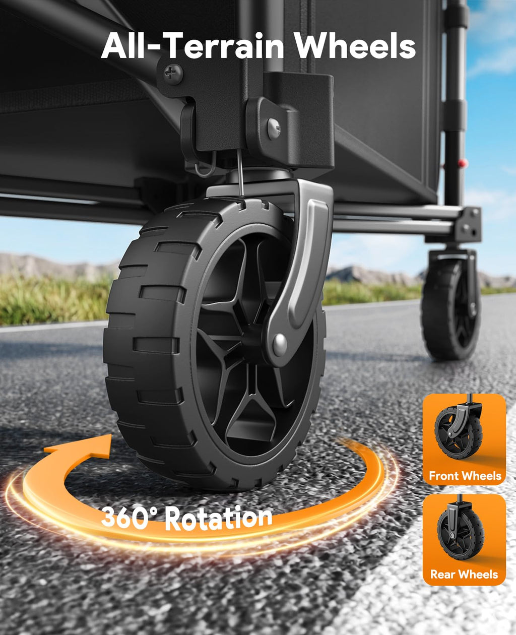 Collapsible Wagon with Wheels D8639
