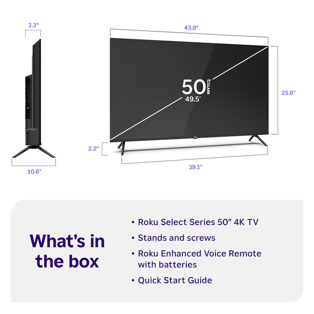 50-Inch 4K HDR LED Smart TV X8492