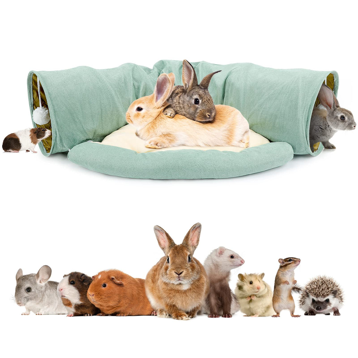 Collapsible Bunny Tunnel Bed with Mat T198