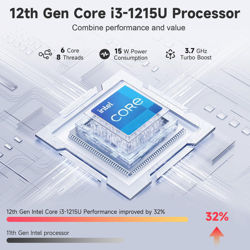15.6" IPS FHD Laptop Intel Core i3 8GB RAM 256GB SSD E137778