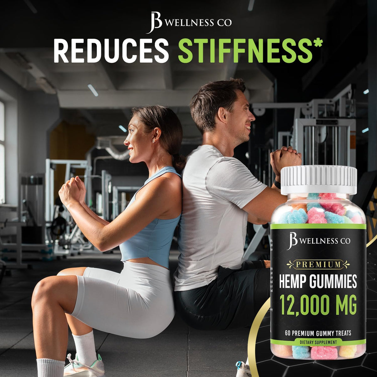 Hemp Gummies 12,000 Vitamins & Omega 3,6,9 120 Count F636581