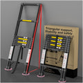8.5 FT 330 Lbs Aluminum Telescoping Ladder J85976