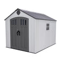 8x10 Ft Gray Resin Outdoor Storage Shed Y6648