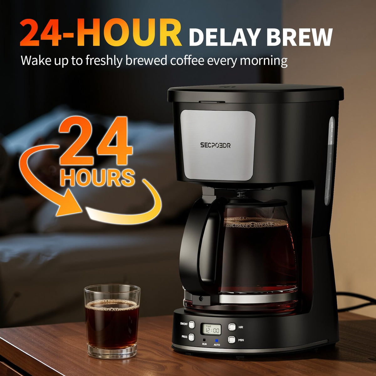 12 Cup Programmable Drip Coffee Maker E3451