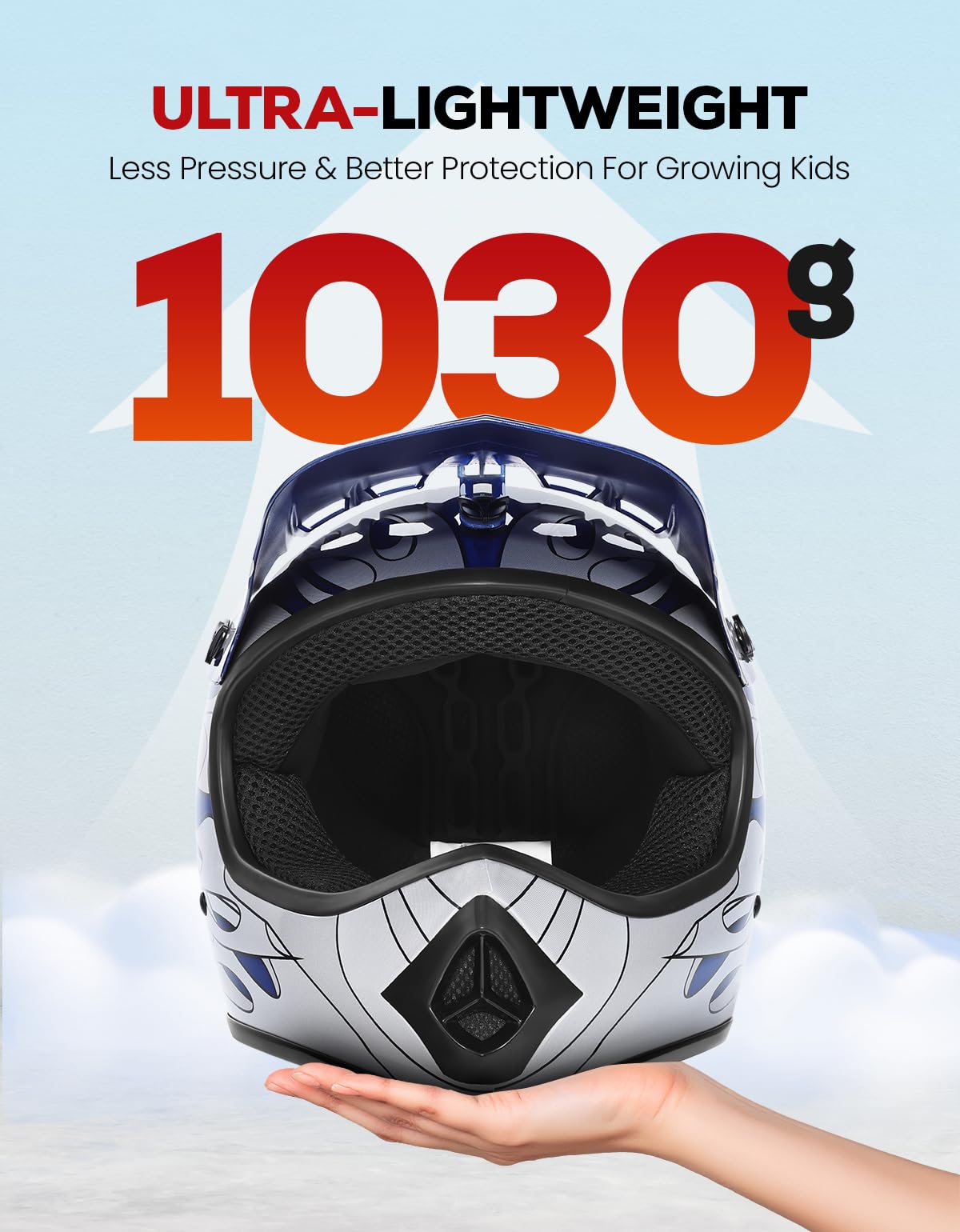 Youth DOT Approved Full Face Motocross Helmet Z637