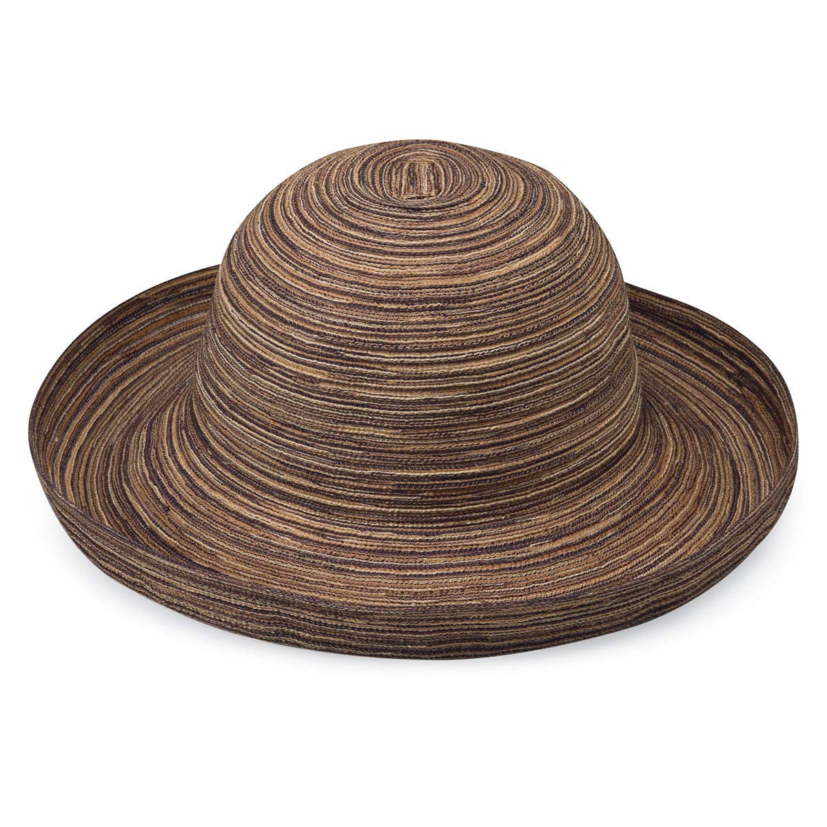 Brown UPF 30+ Wide Brim Packable Sun Hat D8767