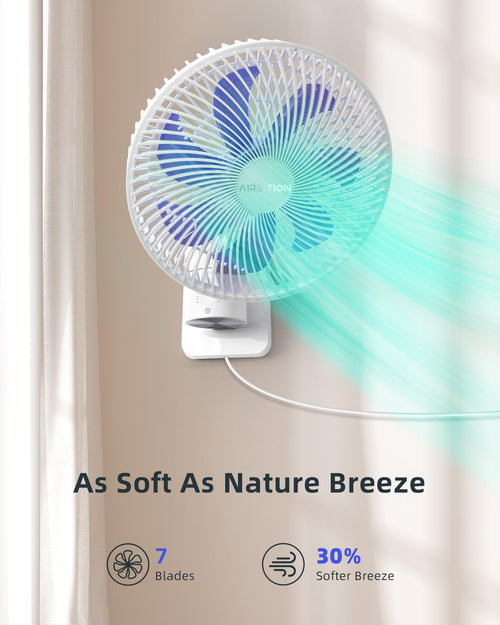 10'' Wall Mount Fan with Light and Remote Control D534786