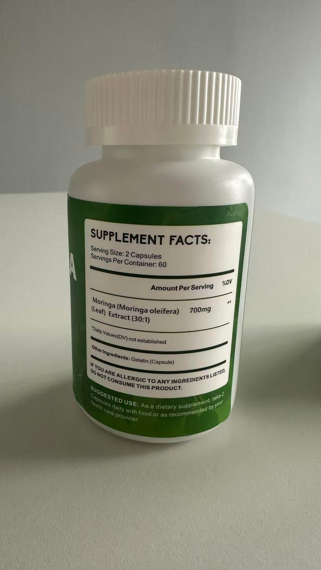 Moringa Oleifera Leaf Extract 120 Capsules 700 mg Z417904
