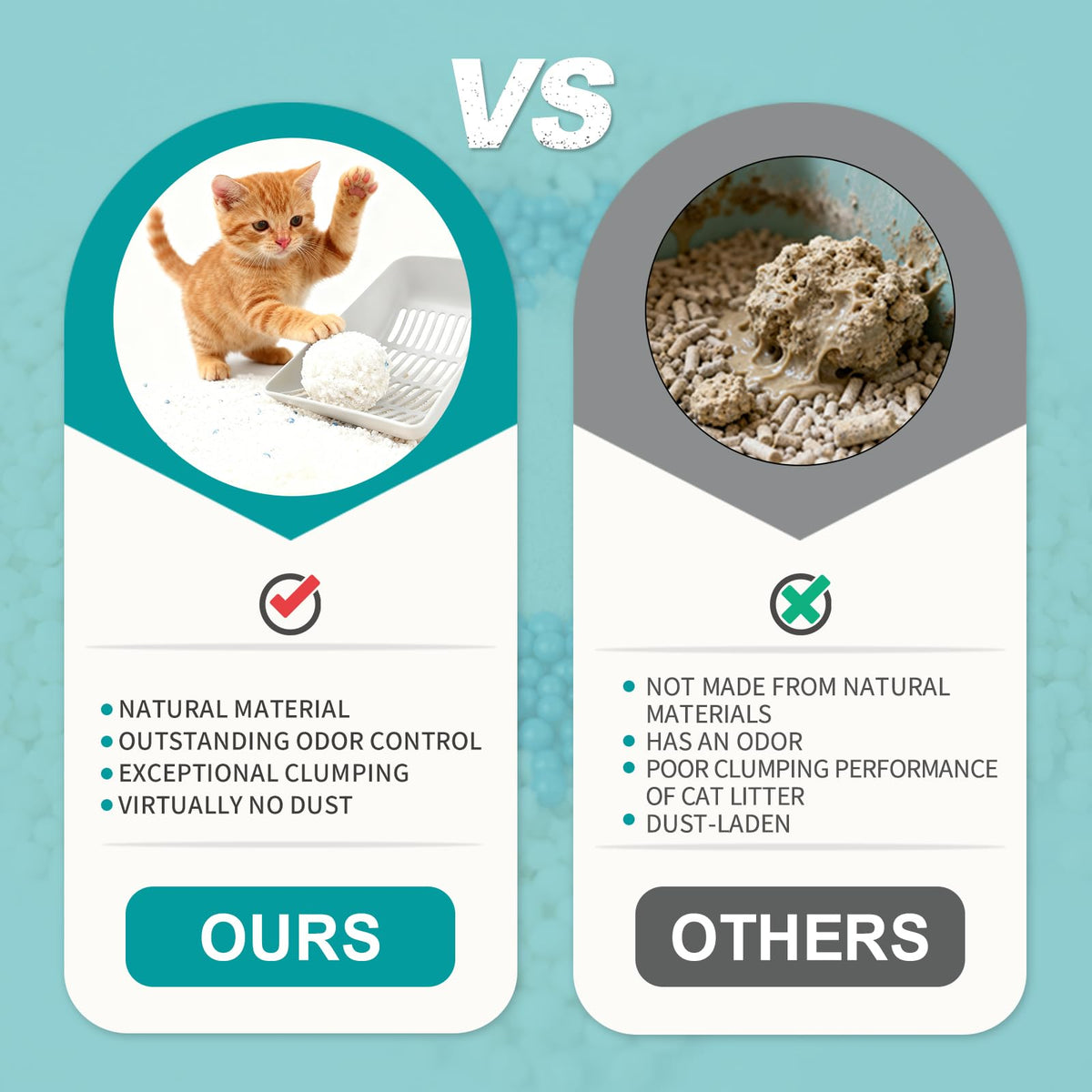 Cassava Cat Litter Odor Control Dust-Free Clumping N90463