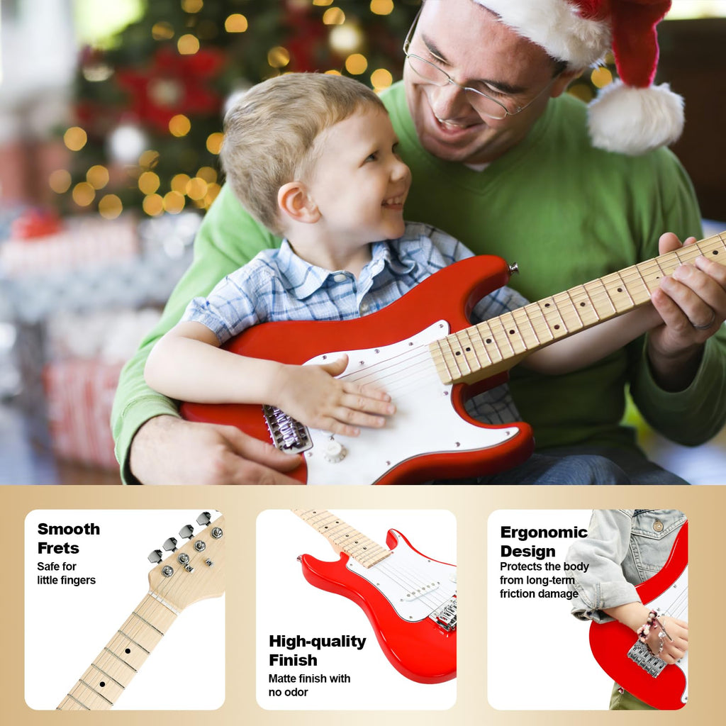 30in Kids Electric Guitar Starter Kit with 5W Amp and Gig Bag M87654