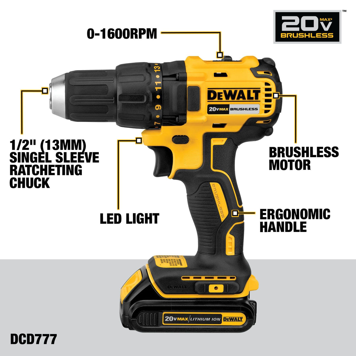 20V MAX Brushless 9 Power Tools with Battery Charger F6161