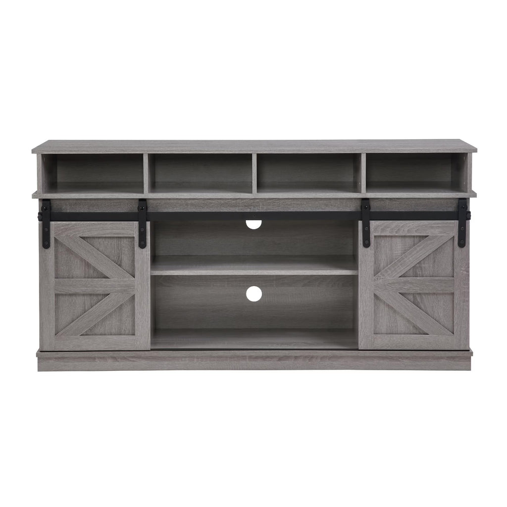65" Grey TV Stand with Sliding Doors G9266