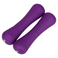 Bone-shaped Hand Dumbbells 2pcs 0.5kg Purple Neoprene Coated S169153