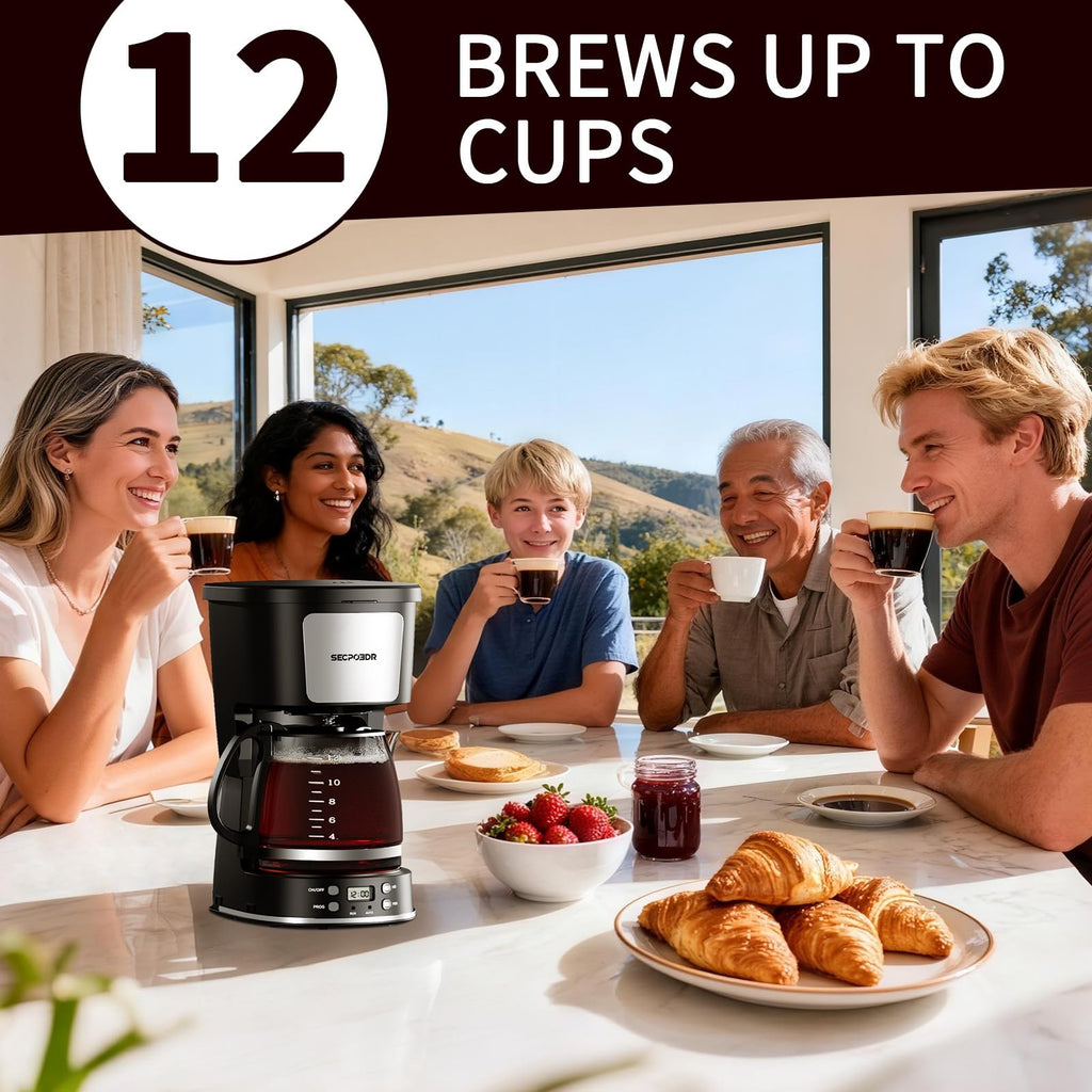 12 Cup Programmable Drip Coffee Maker E3451