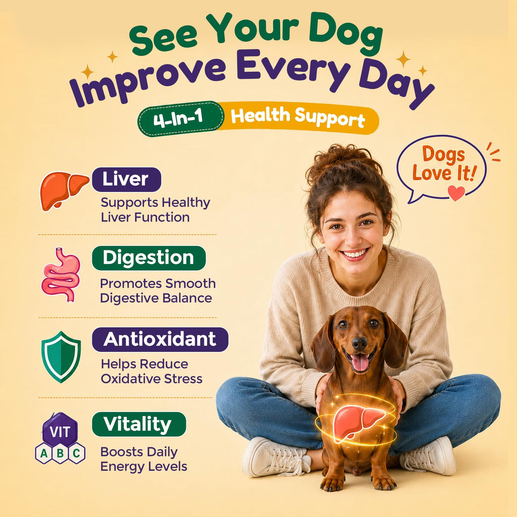 Dog Liver Supplement, Milk Thistle & Same, 5B CFU Probiotics, 90 Soft Chews Q492984