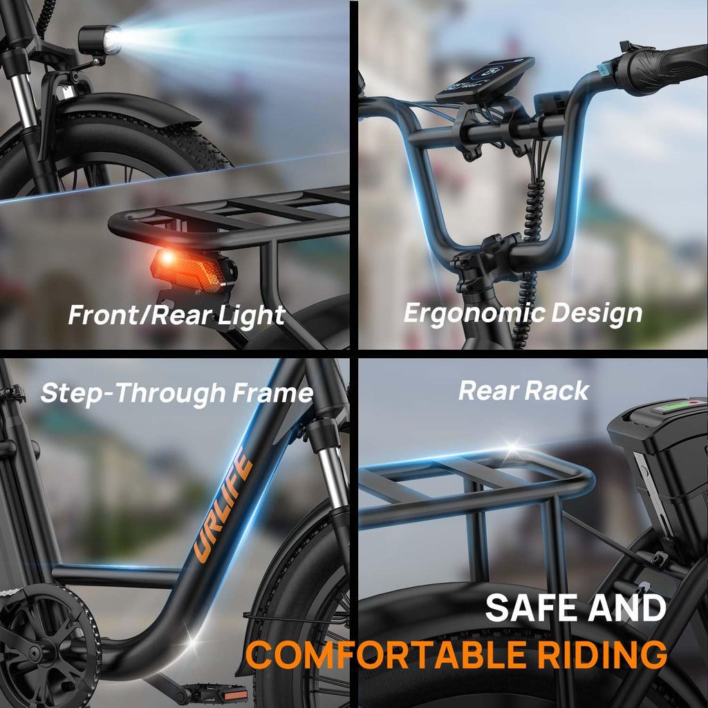 20" Fat Tire Electric Bike with 1000W Motor R450