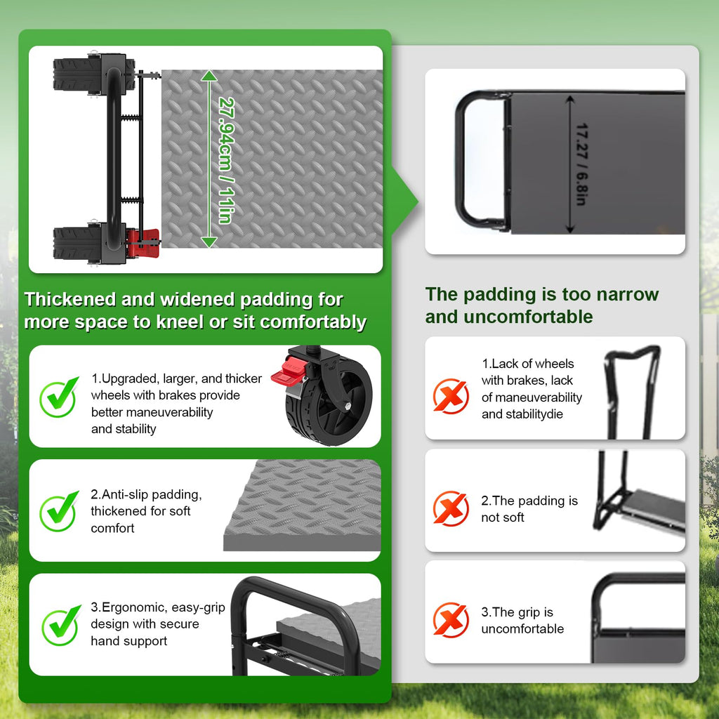 Rolling Garden Kneeler and Seat S5740