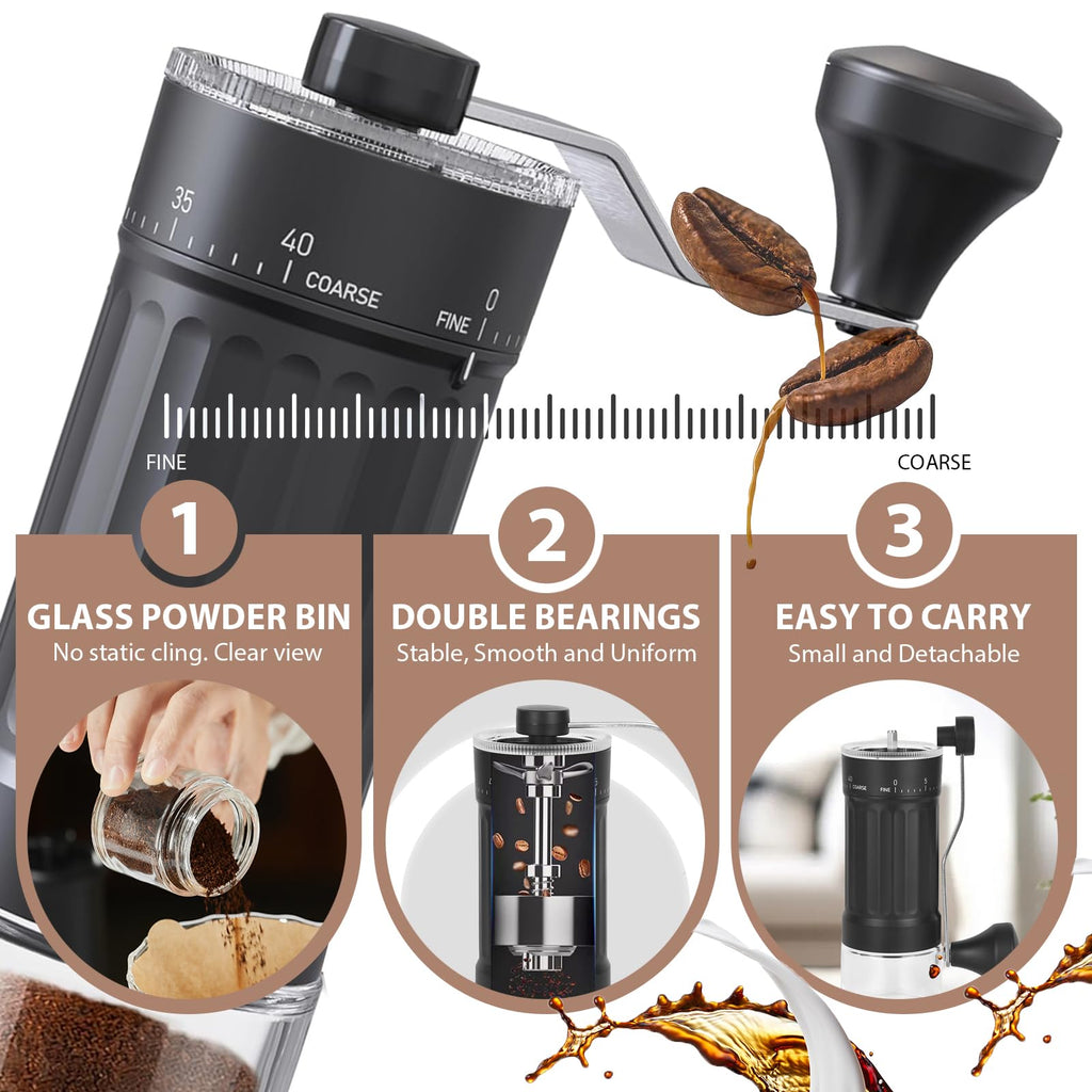 Manual Coffee Grinder with Ceramic Conical Burr L95788